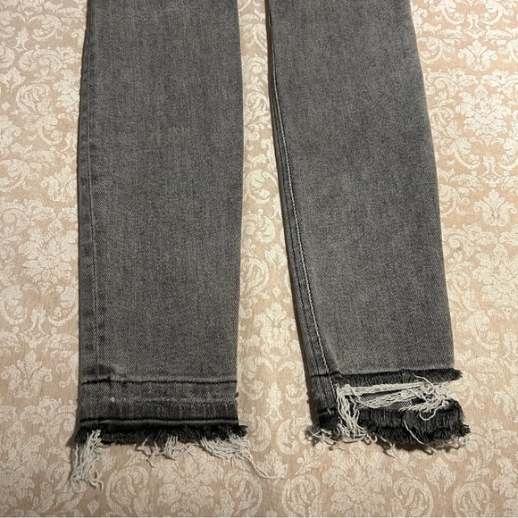 Current/Elliott ~Women’s Ultra High Waist Skinny Jeans Gray Fade Out Destroy 27 - Picture 16 of 16